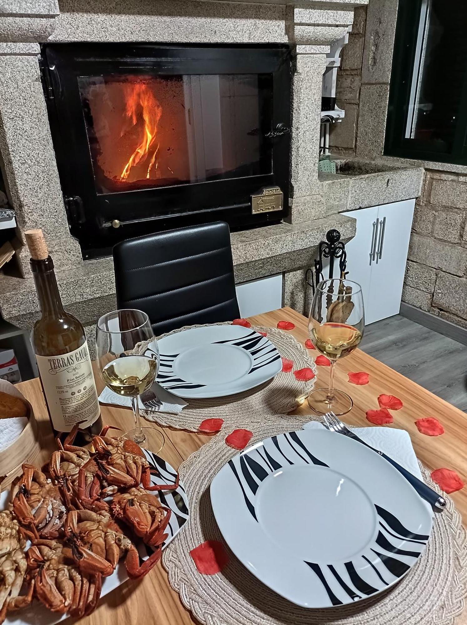 Cabana Refugio Barbanza Boiro Bagian luar foto