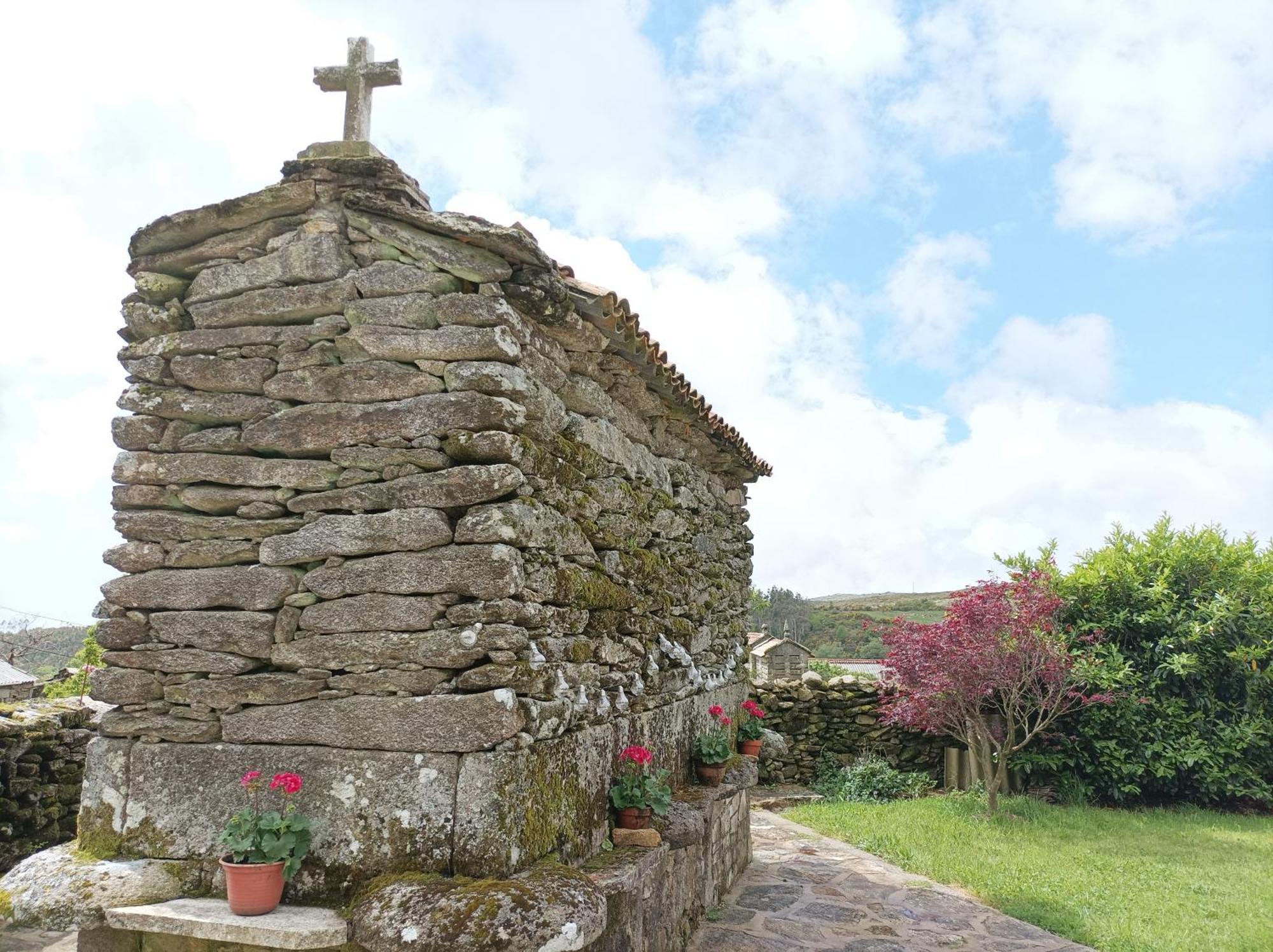 Cabana Refugio Barbanza Boiro Bagian luar foto